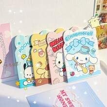 SANRIO 8本可爱卡通笔记本，便签本，作业本，小型便签本，卡通造型奖品，轻薄笔记本，适合学校和家庭奖励 - 彩色 - 查看 2