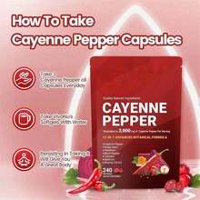 Cayenne Pepper Softgel Support Leg Vein Heart Blood Vessel Health Vitamin D3+K2 - 1 - 查看 6