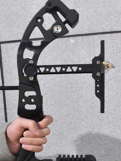 1pc Outdoor Hunting Archery Equipment T-Type Recurve Sight, ABS Material Recurve Bow Sight, Adjustable 4-Direction Sight For Archery Competition, Accessories To Improve Bow Shooting Accuracy