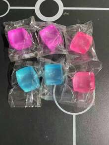 Stress Relief Cube - A Handheld Desktop Toy Made Of Highly Elastic Squeezing Material That Retains A Cubic Shape, Effectively Relieving Anxiety. Suitable As Classroom Rewards, Party Favors, And Holiday Gifts! - View 6