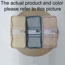 1个多用途纯色布艺药盒，便携式医疗急救包，户外旅行药品包，宿舍应急药品收纳袋（多种颜色可选），也适用于整理和存放化妆品、珠宝和其他小物件。 - 彩色 - 查看 10