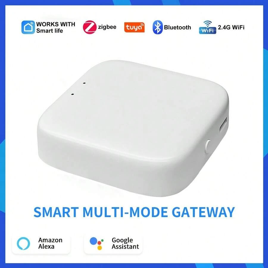 YFK Doodle Zigbee Bluetooth Smart Gateway Center Multi-Mode Automation Controller, Supports Smart Life App Remote Control, Is Compatible With Alexa And Assistant, And Is Suitable For Smart Home Systems - Multi-mode - View 1