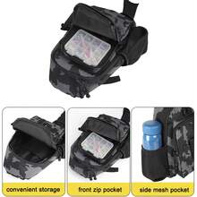 Men's Camouflage Chest Bag Tactical Sling Backpack – Multi-Pocket Crossbody Shoulder Bag For Hiking, Cycling, Travel And Daily Carry - Multicolor - View 7