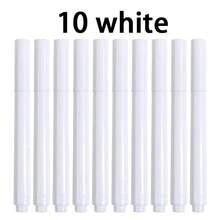 Set de 12 marcadores de tiza líquida borrable, adecuados para vidrio, pizarras electrónicas, pizarras, y pizarras blancas en blanco/colores surtidos - Multicolor - Ver 12