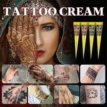海娜膏，棕色，黑色，海娜纹身膏，临时纹身，半永久性海娜纹身膏 - 彩色 - 查看 5