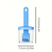 2pcs/Set (Oil Bottle And Brush) Barbecue Basting Brush - Heat Resistant Cooking Kitchen Pancake Baking Edible Oil With Bottle Brush - Multicolor - View 6