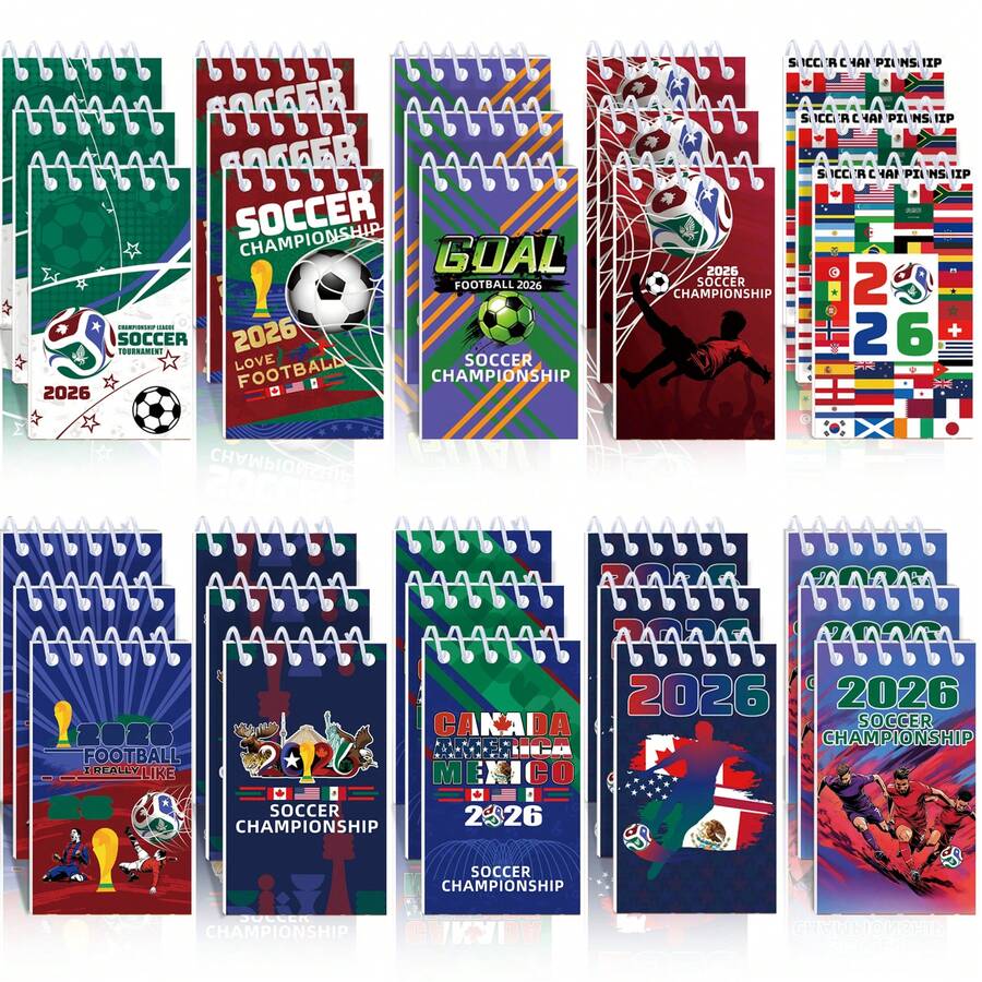 10本动物图案螺旋笔记本，学生笔记本，词汇笔记本，素描本，便签本，学习用品，学生奖品，派对笔记本，返校文具，圣诞节便签本 - 彩色 - 查看 1