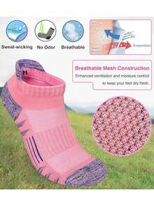 20 Pairs Women Black White Grey Ankle Socks, Fashion Minimalist Short Socks - Multicolor - View 2