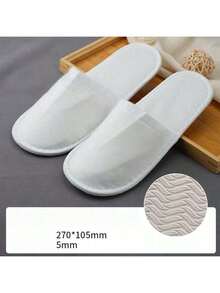 5/10/20 Pairs Disposable Closed-Toe Slippers, Suitable For Home, Guests, Hotels, Bathhouses And Other Occasions, Economical SPA Slippers,Shoe Rack,Storage Saver,Outdoor,Garden,Travel Essential,Portable,Beach Essential,Graduation Season,Commencement,Graduation Ceremony,Graduation Gift,Graduation Present,Graduation Gift,Graduation Present,Congrats Grad,Congratulations Graduate,Valedictorian,Finish School,Graduation Party - Slippers - View 2
