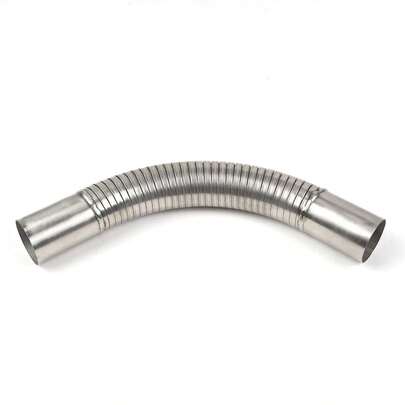 38mm ID 0.25M Flexible Exhaust Repair Tube Polylock Stainless Steel With Collars