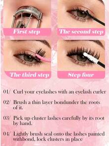LIMEIKAI 100pcs Of Fluffy Self-Adhesive 3D False Eyelash Clusters, No Glue Required, No Glue Removal Needed, Lengths Of 11-13Mm, Messy False Eyelash Clusters, Easy To Apply, Perfect For Holiday Events - View 10
