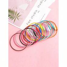 5pcs Creative Colored Stainless Steel Keychains, Car Key Rings, Key Holders, Diy Jewelry Making Wire Pendants, Random Color Delivery - Add Some Colors To Your Keys! Casual Car Accessories Bag Charm School Cute Goth Y2k - 彩色 - 查看 5