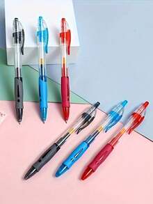 1支/10支/36支装 0.5mm 按动式圆珠笔套装，黑色/红色/蓝色 0.5mm 墨水笔芯，书写流畅，按压式笔芯，散装包装，文具，办公用品，礼品 - A - 查看 3