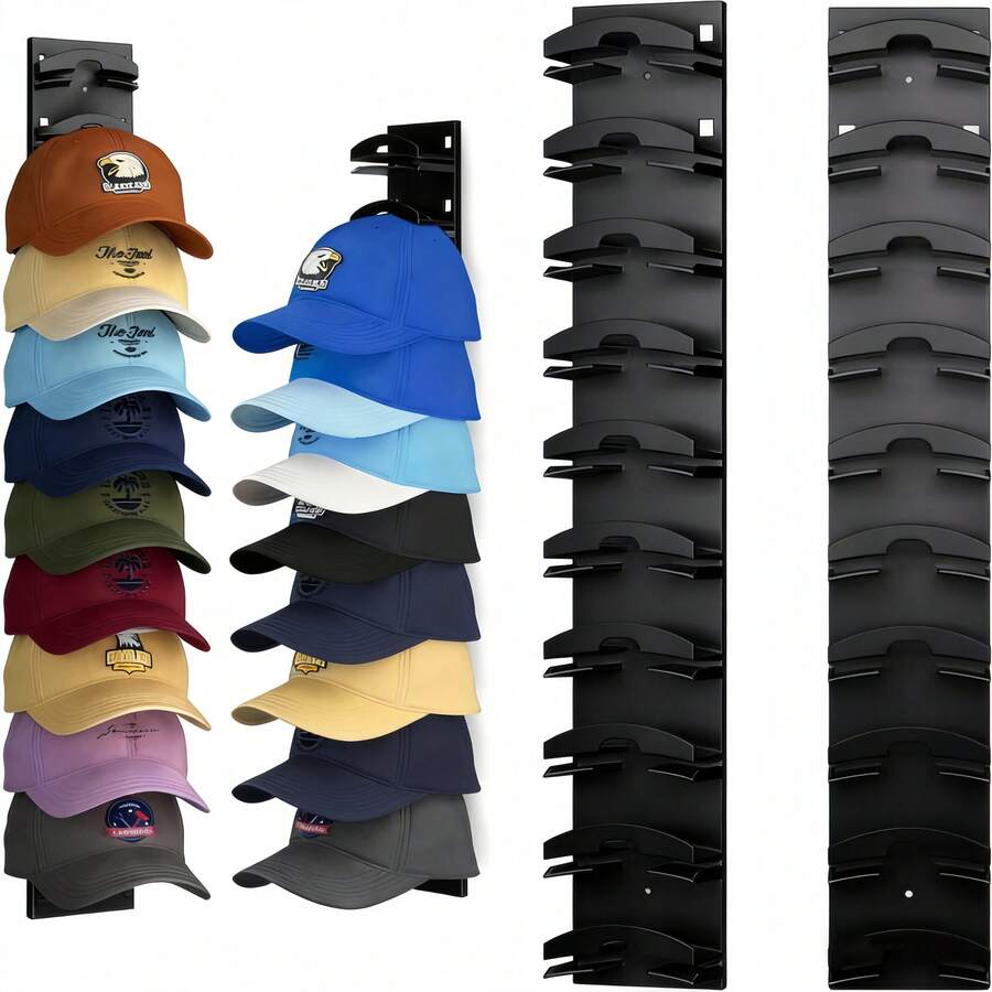 Rack de armazenamento de boné de beisebol Chapéu Rack de exibição de armazenamento de boné de beisebol Rack de armazenam.Cabideiro para guardar roupas e chapéus.Ideal para organizar roupas e chapéus.