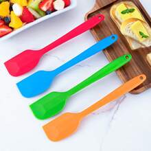 5pcs Cake Cream Spatula, Butter Scraper, Cheese Scraper, Heat-Resistant Silicone Scraper For Cooking Baking Mixing, Kitchen Baking Tools - View 4