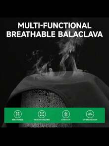 1个/多件装男女通用骷髅印花骑行面罩，透气防晒颈套，适合骑行、徒步、旅行和日常佩戴 - 彩色 - 查看 6