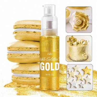 New 22g Edible Gold Powder Mousse Cake Fondant Macaron Chocolate Colorful Glitter Powder Baking Cake Color Decorating Dust