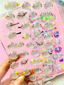 Hình dán hoạt hình dập nổi thú vị - Hình dán trang trí hình kim cương pha lê cho trẻ em - Hình dán 3D lập thể - Hình dán lập thể dễ thương. Trang trí hoàn hảo - Món quà hoàn hảo. - Nhiều màu - Xem 9