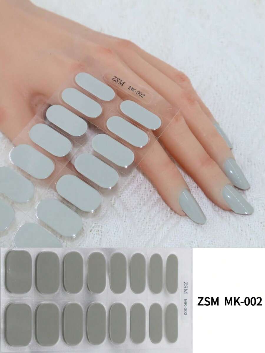 Miếng dán móng tay dạng gel, dải gel móng tay tương thích với mọi đèn UV, màng dán móng tay bền lâu, dễ dàng dán và gỡ bỏ, dành cho nữ.