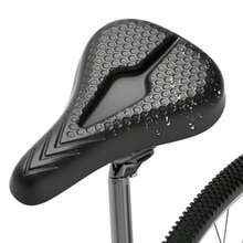 Bike Seat Cushion High-Resilient Gel Padded Bike Seat Cover For Men And Women Breathable And Hollow Design Comfort Bike Saddle For Cycling Mountain Bikes Road Bikes Exercise Bikes - 黑色 - 查看 2