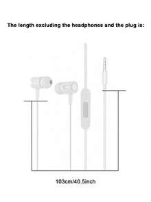 Wired In-Ear Headphones With Microphone, Macaron Colors, Compatible With 3.5mm Gaming - 查看 9