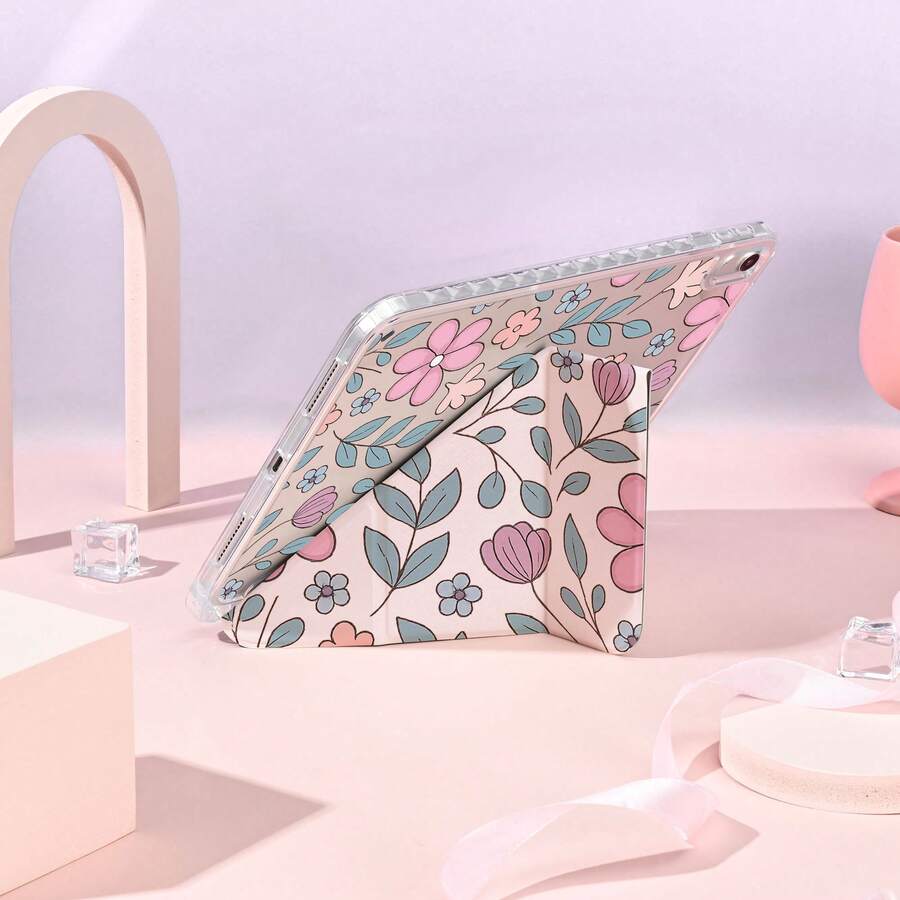 1pc Protective Cover With Pen Slot Multi-Angle Magnetic Stand Cover With Auto Sleep/Wake,Tablet Case Compatible With Pro/Air/Compatible With Samsung Galaxy A9/S9/S7/S10+/Compatible With XIAOMI Pad/5/6/7 - Multicolor - View 1