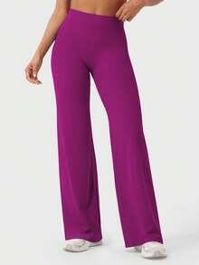 YEOREO Workout Leggings Womens No Front Seam Straight Leggings  31.5" High Waist Buttery Eddiy Gym Yoga Pants Summer Leggings For Women - 紫色 - 查看 2
