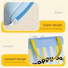 1pc Reusable Wash Bag With Zipper Household Sweater Underwear Bra Cleaning Pouch Multifunctional Travel Storage Organization - Multicolor - View 2