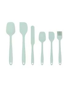 6pcs Silicone Cooking Utensil Set, Green Kitchen Tool Set - Multicolor - View 8