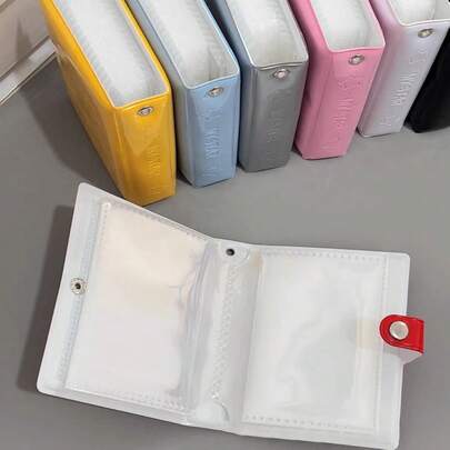 Photo Album, 3-Inch Mini Photo Card Organizer, 20 Inner Pages And 40 Pockets, Album For Collecting Photos Of Korean Pop Stars