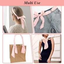 Dr Sash Belt For Women Bridal Satin Waist Belts Ladies Ribbon Bow Accory For Wedding Bridesmaid Bridal Belt - 粉色 - 查看 2