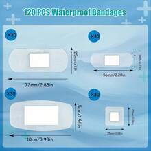 200/120/60/12 套装 - 透明防水创可贴，亲肤透气，超薄柔软PU材质 - 透明 - 查看 13
