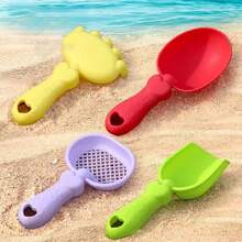 20 Peças Conjunto de Brinquedos de Areia de Praia para Crianças, Kit de Construção de Castelo de Areia com Balde, Pá & Carro de Praia, Brinquedos Internos e Externos (Cor Aleatória), Presente de Aniversário e Feriados - Multicolorido - Visão 9