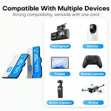 Tarjeta Micro SD HP 32GB 64GB 128GB Tarjeta de Memoria TF Clase 10 - Ver 7