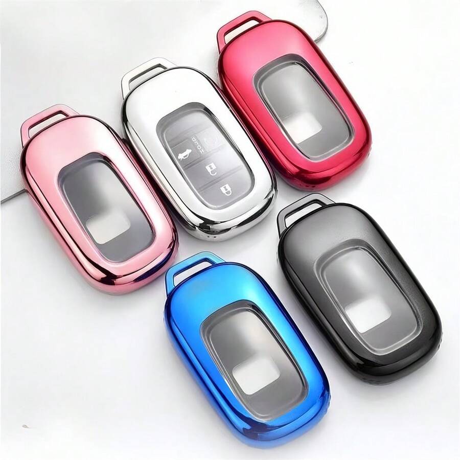 1pc Car Key Fob Cover Case For 2023 2024 2025 For Civic For Accord For CR-V For Pilot Dustproof And Anti Fall High-End Fashionable Keybag Exquisite High-End Keybag Suitable For Both Men And Women