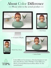 HD Full Lace Braided Headband Wig, Short Lace Braided Curly Ends, Fashionable Halloween Gift | Stylish Wear - Burnt Orange - View 6