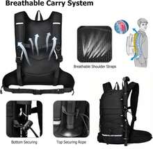 PORRASSO Hiking Backpack Waterproof Daypack Rucksack Lightweight Backpack with Reflective Strip for Women Men Trekking Cycling Climbing Outdoor Sports Yellow - ColorA - Ver 5