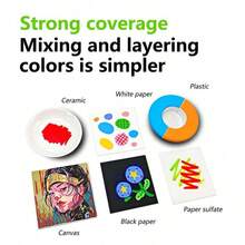 408/366/360/288/240/200/168/120/100/72/60/48/36/24/12色直涂式液体丙烯马克笔套装，彩色马克笔，速干不褪色，适用于绘画、插画、工艺品制作、涂色书及其他DIY项目，可在纸张、布料、木材、石头、塑料、玻璃、陶瓷、南瓜、金属等多种材质上进行创作，是复活节、感恩节、万圣节、圣诞节的理想礼物。 - 彩色 - 查看 10