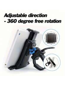 Adjustable & Rotatable Universal Tablet And Phone Mount, Secure Exercise Bike & Treadmill Stand Holder, Compatible With 4.7-14 Inch Smartphones And Tablets, Fitness Equipment Accessory - Multicolor - View 4