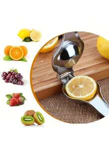 Dụng cụ vắt chanh bằng tay bằng thép không gỉ - Bền bỉ, vắt chanh và cam tươi, thiết kế tay cầm tiện dụng, thích hợp cho các hoạt động và tụ họp ngoài trời, phụ kiện nấu ăn ngoài trời | Màu kim loại sáng bóng thời trang | Chắc chắn và bền bỉ, dụng cụ vắt chanh - Nhiều màu - Xem 7