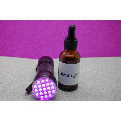 30ml Light UV Resin For Fly Tying And 21 Led UV Torch For Curing The Resin