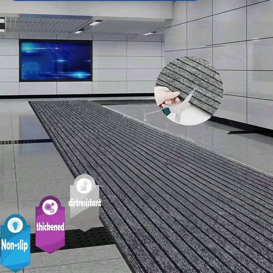 Roller Blinds, Curtains, Shading, Heat Insulation, Sun Protection, Kitchen, Bathroom, Bedroom, Balcony, Office, Shading, Waterproof, Hand Pulled Type - Grey - View 1