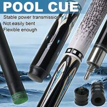 Premium White Composite Billiard Cue Stick - American Style With Snake Skin Texture, Smooth&Durable-COD-Billiard Cue - Black - View 1