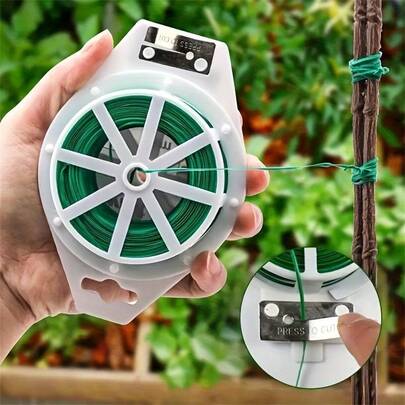Multi-Functional Garden Support Rods, Durable Plant Ties Suitable For Climbing Plants, Vines And Vegetables, With Built-In Cutter