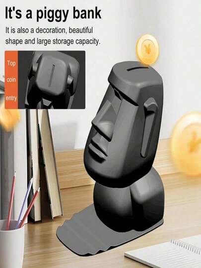 创意树脂摩艾石像摆件装饰眼镜架复活节岛时尚眼镜展示礼品家居装饰