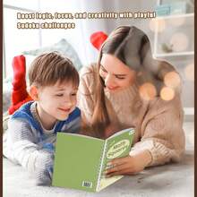 6-12 Years Old Children Math Block Puzzle Book Set (3 Difficulty Levels: 6-9 Years/9-12 Years/12+ Years) | Number Logic Grid Brain Games, Improve Concentration And Problem Solving Skills, Screen-Free Quiet Time And Travel Activity | Christmas/Birthday/Back To School Gift - Math Squares - View 8