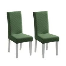1/2/4/6pcs Stretch Jacquard Chair Covers, Removable & Washable, Suitable For Home, Restaurant, Party - one-size - View 33