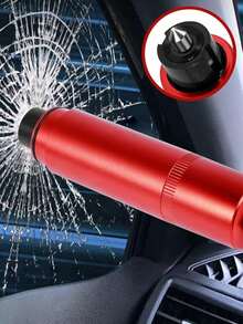 2-In-1 Car Safety Hammer - Car Emergency Escape Tool, Compact Window Breaker With Seatbelt Cutter, Durable Tungsten Steel Material, Quick Window Breaking, Suitable For All Car Models, Emergency Window Breaker, Car Rescue Tool - A - View 3