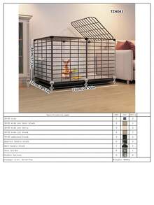Detachable & Modular Pet Rabbit Cage With Tray, Easy To Clean, Suitable For Rabbits, Guinea Pigs And Other Small Pets - Multicolor - View 12