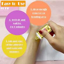 URmeili 蕾丝假发胶水去除剂，适用于蕾丝假发、胶带式接发 - 38ml - 查看 6